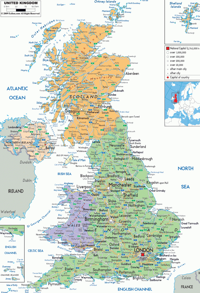 Map Of Uk | Map Of United Kingdom And United Kingdom Details Maps with Printable Map Of Britain