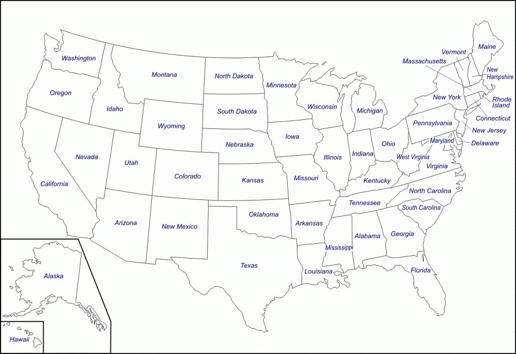 Map Of Usa States Without Names And Travel Information | Download with regard to Map Of United States Without State Names Printable