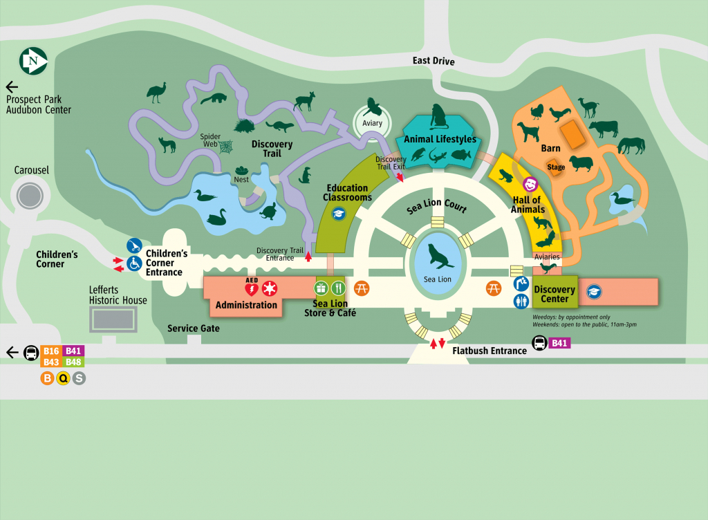 Map - Prospect Park Zoo regarding Prospect Park Map Printable