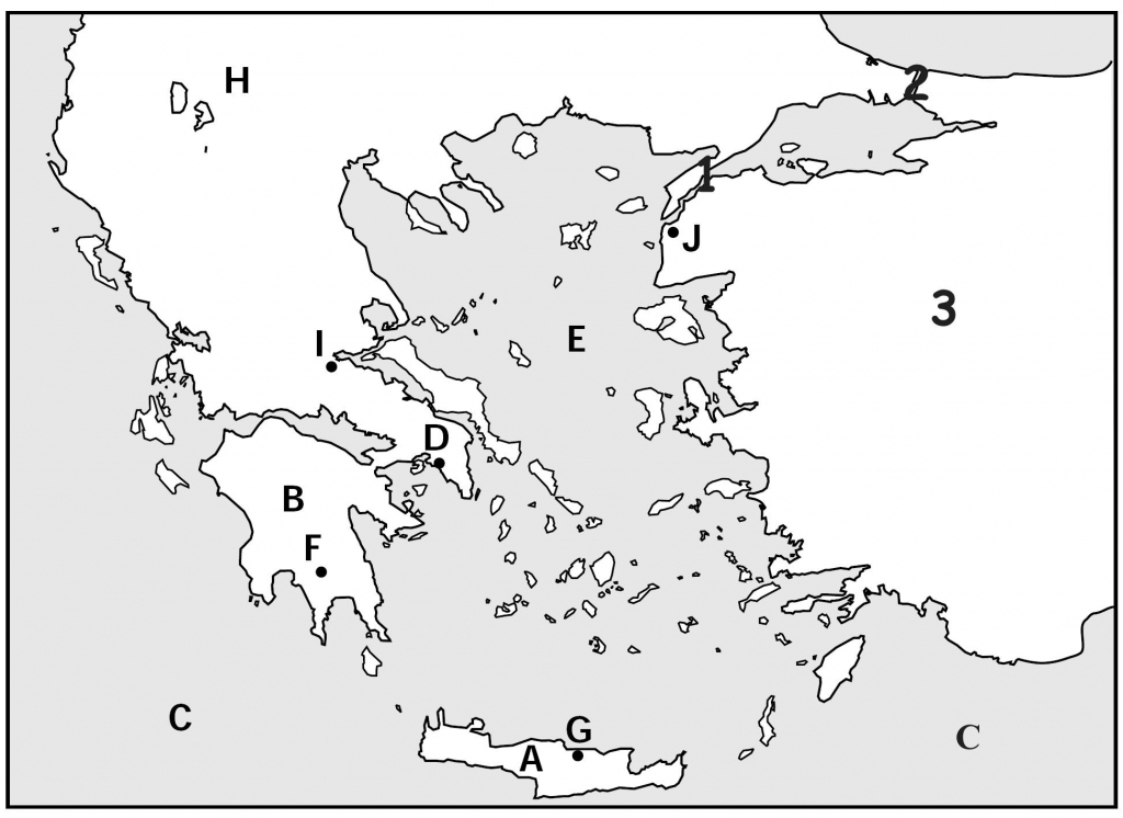 Map Quiz, Ancient Greeks For Kids | Homeschooling | Map Quiz, Greece inside Outline Map Of Ancient Greece Printable