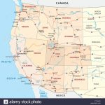 Map Western Usa States Interstate Of At North West Printable With Regard To Western United States Map Printable