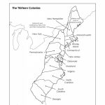 Maps Archives   Tim's Printables Intended For Outline Map 13 Colonies Printable