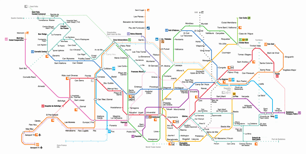 Maps | Barcelona Metro 2019 pertaining to Barcelona Metro Map Printable