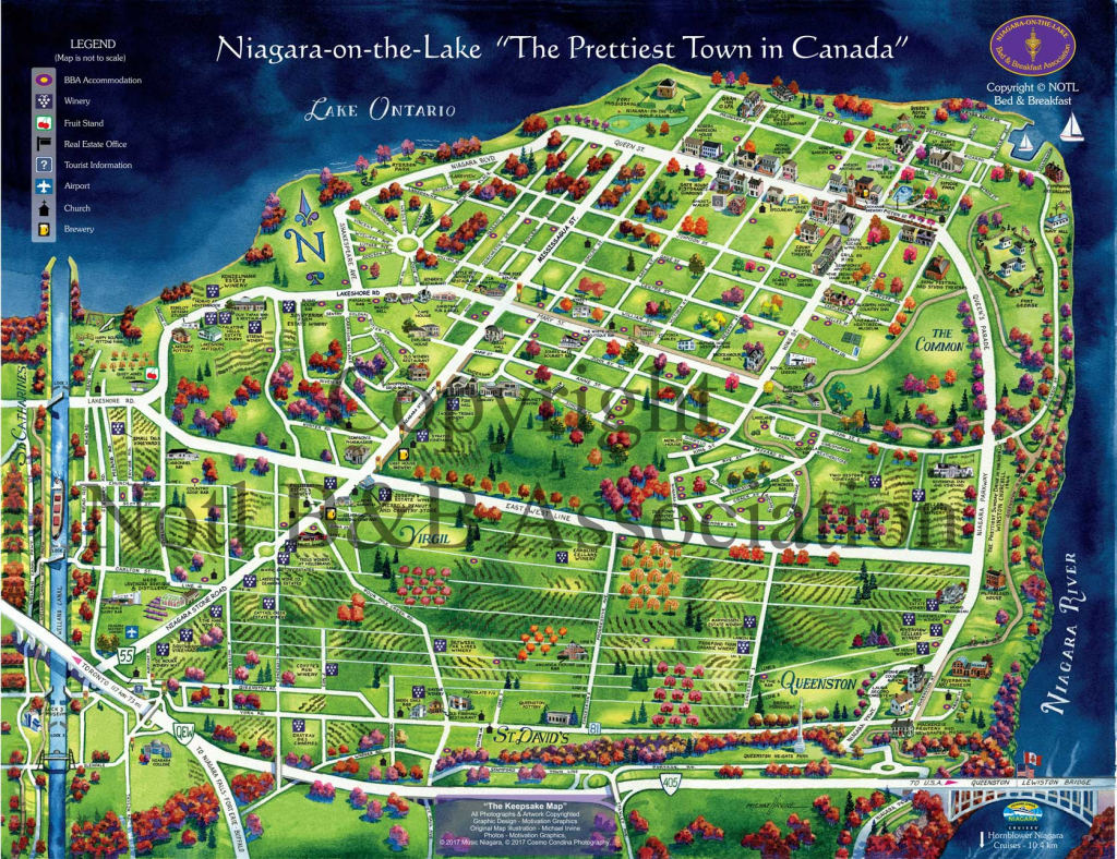 Maps &amp;amp; Getting Around &amp;gt;&amp;gt; Zoom Leisure - Niagara Wine Tours And Bike for Printable Map Of Niagara On The Lake