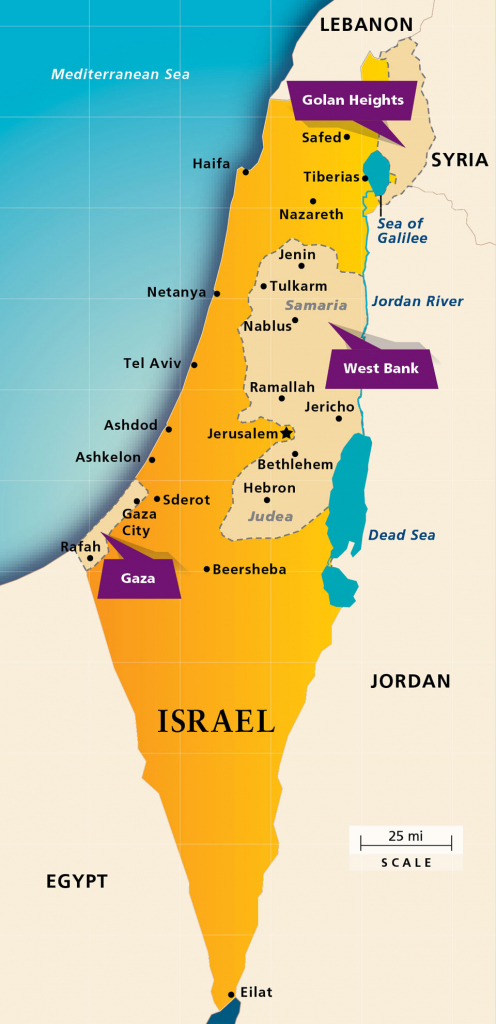 Maps: Israel Today | Aipac with Printable Map Of Israel