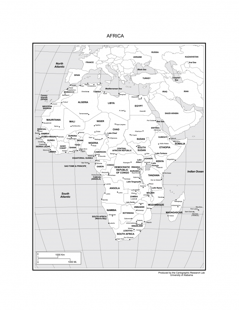 Maps Of Africa with Printable Map Of Africa With Countries