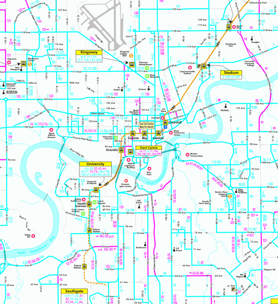 Maps Of Edmonton intended for Printable Map Of Edmonton
