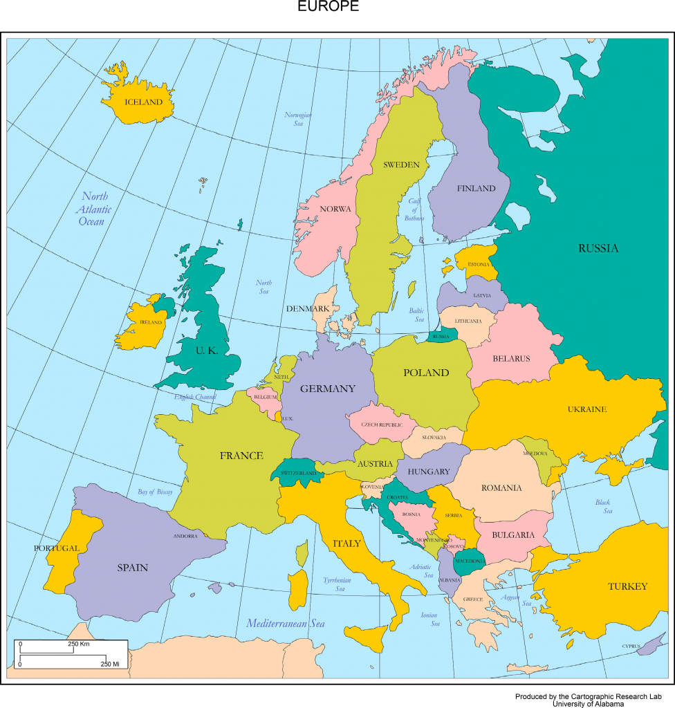 Maps Of Europe for Map Of Europe For Kids Printable