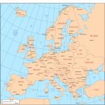 Maps Of Europe In Europe Map With Cities Printable