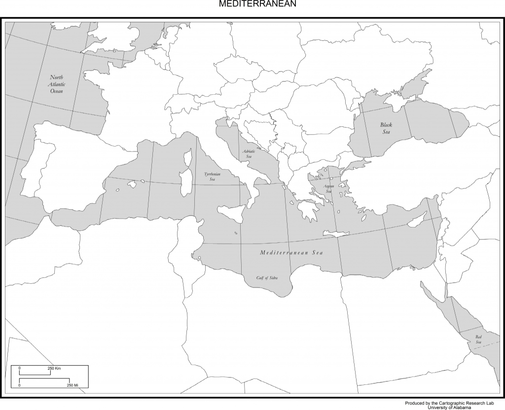 Maps Of Europe pertaining to Mediterranean Map Printable