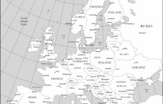 Printable Map Of Europe With Major Cities