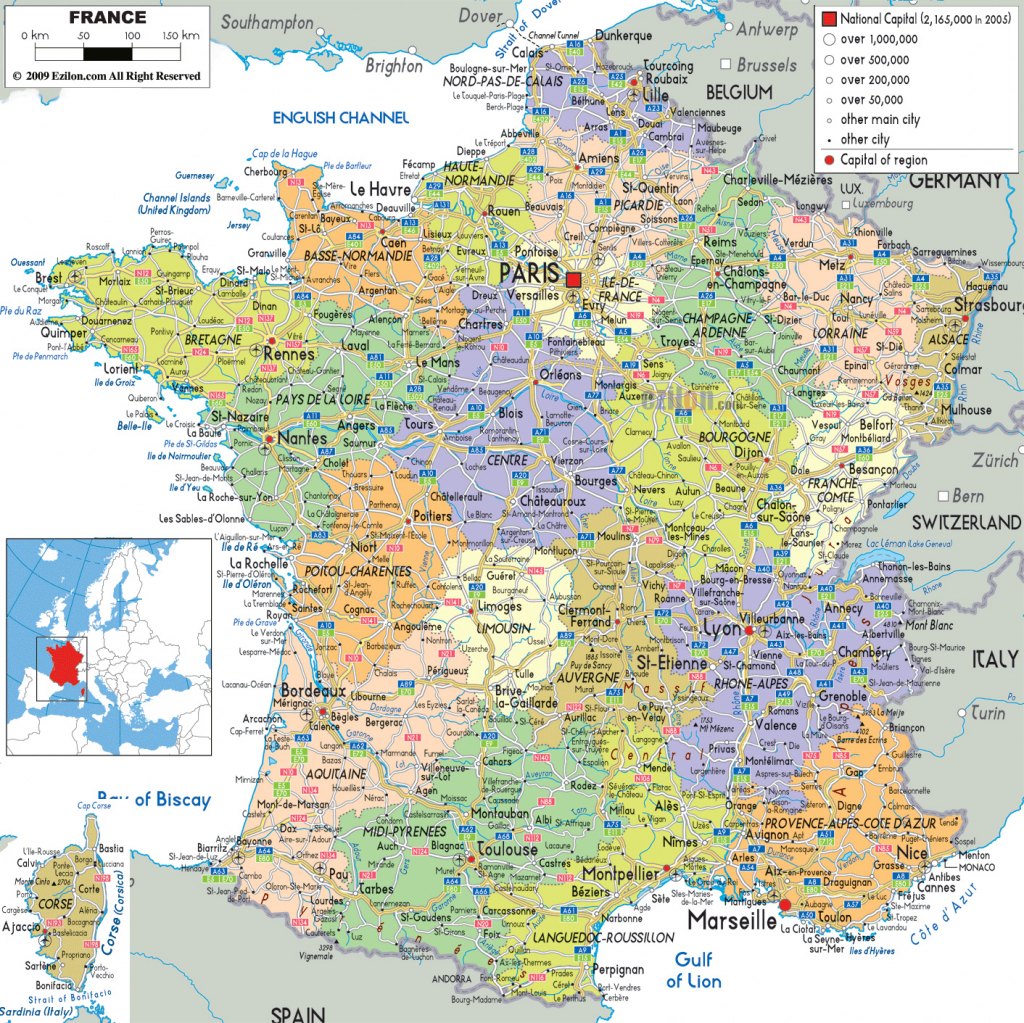 Maps Of France | Detailed Map Of France In English | Tourist Map Of intended for Printable Road Map Of France