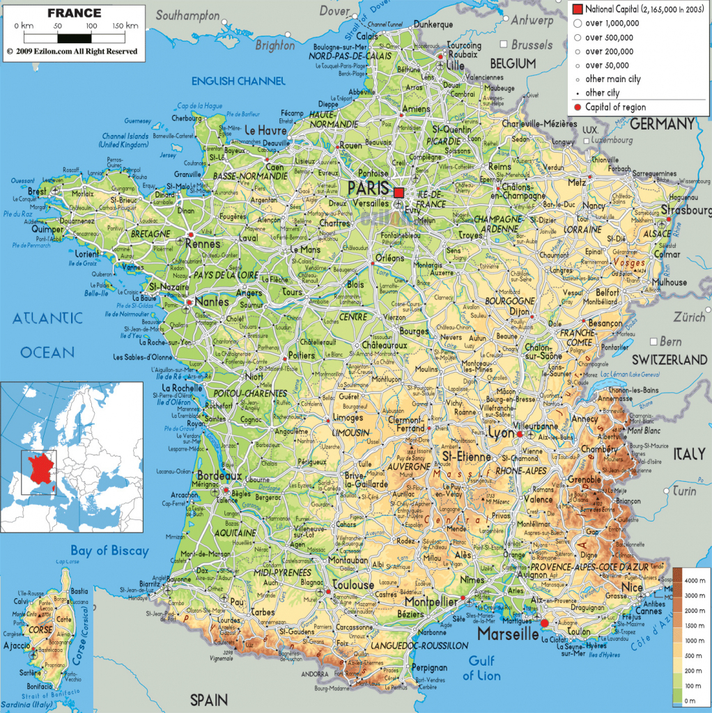 Maps Of France | Detailed Map Of France In English | Tourist Map Of regarding Printable Road Map Of France