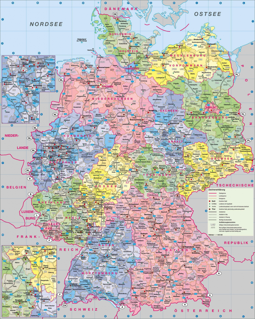 Maps Of Germany | Detailed Map Of Germany In English | Tourist Map inside Printable Map Of Germany With Cities And Towns