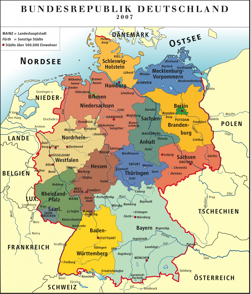 Maps Of Germany | Detailed Map Of Germany In English | Tourist Map within Printable Map Of Germany