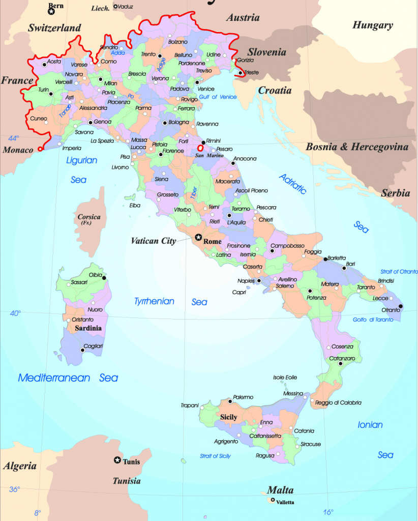Maps Of Italy | Detailed Map Of Italy In English | Tourist Map Of inside Printable Map Of Northern Italy