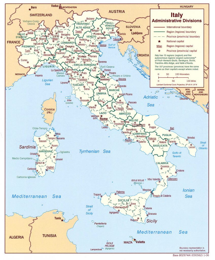 Maps Of Italy Detailed Map Of Italy In English Tourist Map Of with
