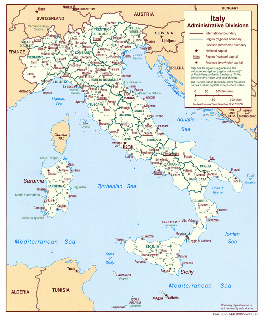Maps Of Italy | Detailed Map Of Italy In English | Tourist Map Of with regard to Printable Map Of Italy With Cities