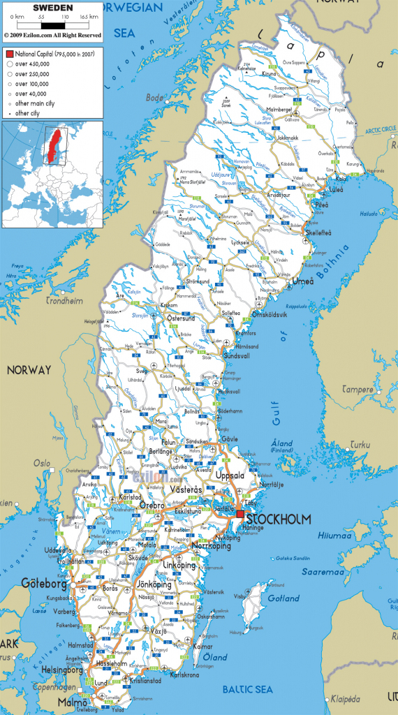 Maps Of Sweden | Detailed Map Of Sweden In English | Tourist Map Of with regard to Printable Map Of Sweden