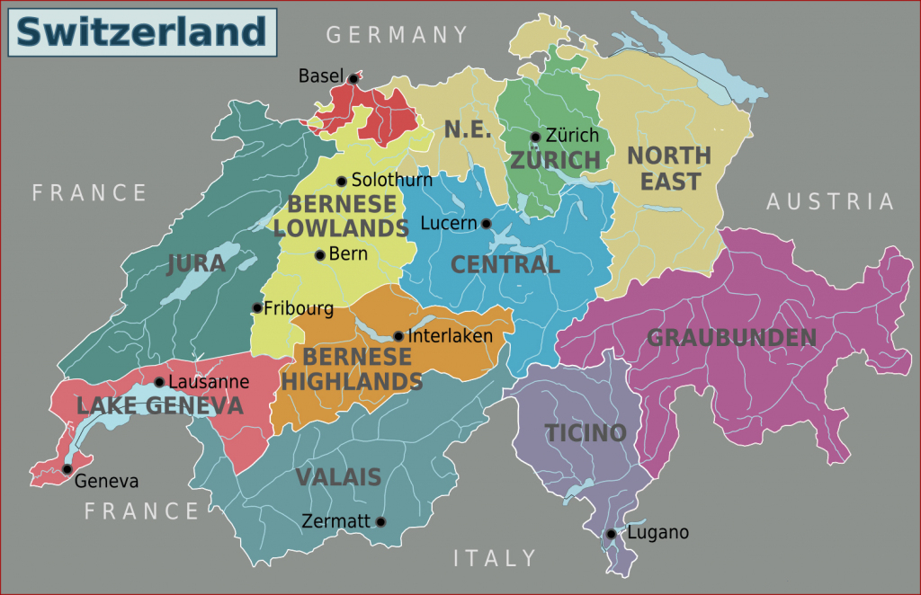 Maps Of Switzerland | Detailed Map Of Switzerland In English in Printable Map Of Switzerland