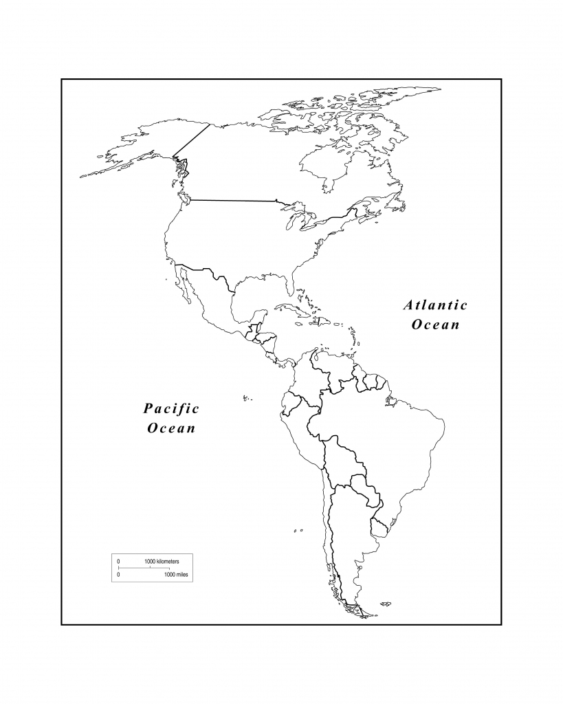 Maps Of The Americas Page 2 Within Blank Map Of The Americas pertaining to Western Hemisphere Map Printable