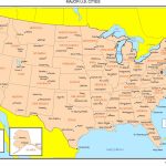 Maps Of The United States Intended For Printable Us Map With Major Cities