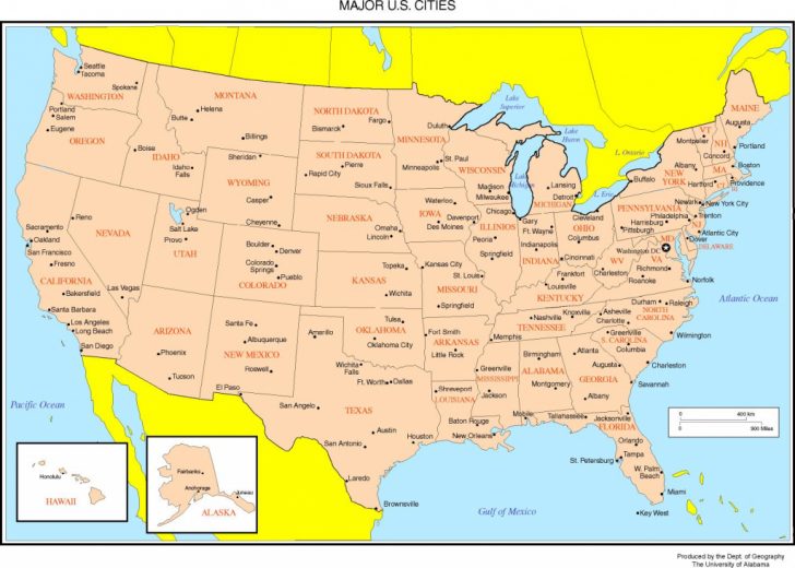 maps of the united states regarding printable state maps with major