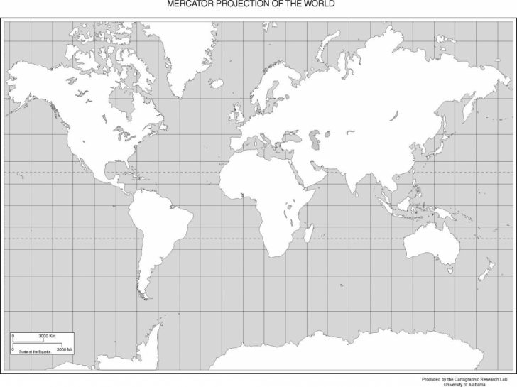 Maps Of The World in World Map Mercator Projection Printable ...