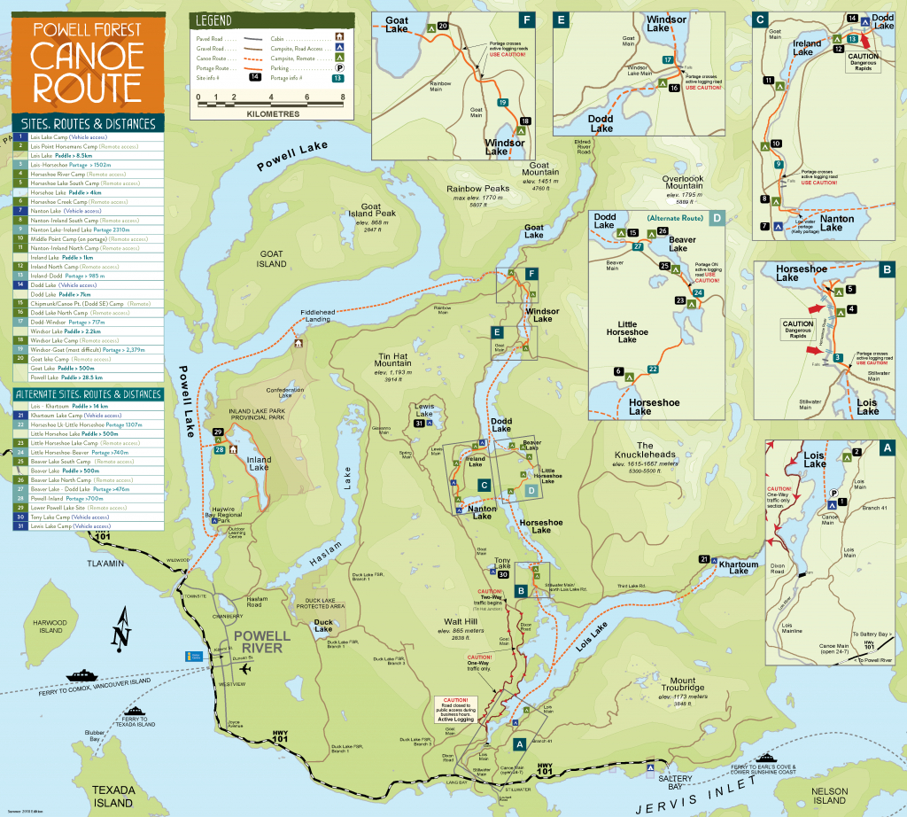Maps | Plan Your Trip | Sunshine Coast Tourism - Official Site in Printable Map Of Bc