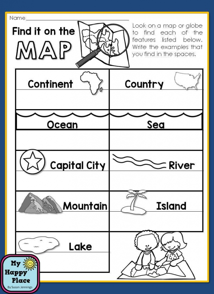 Maps Unit With Powerpoint And Printables (Geography throughout Printable Map Activities