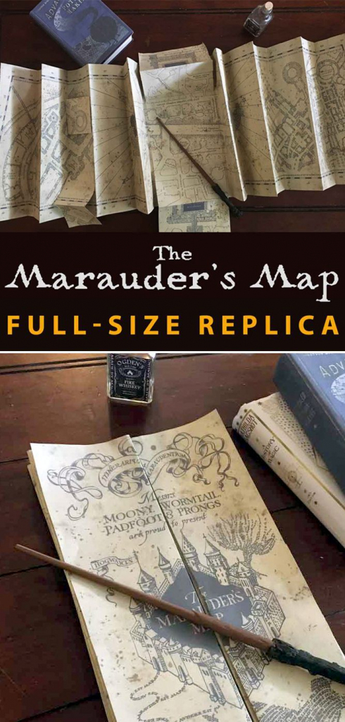 Marauder&amp;#039;s Map Full Size Replica | Hp | Harry Potter Printables for Marauder&amp;amp;#039;s Map Replica Printable