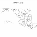 Maryland Labeled Map Within Printable Map Of Maryland