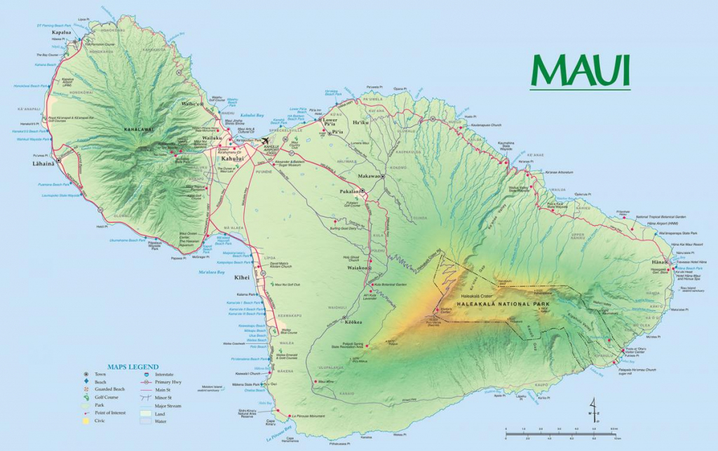 Printable Map Of Maui Printable Maps