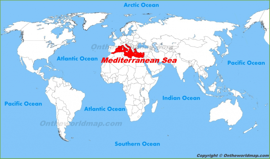 Mediterranean Sea Maps | Maps Of Mediterranean Sea intended for Printable Map Of The Mediterranean Sea Area