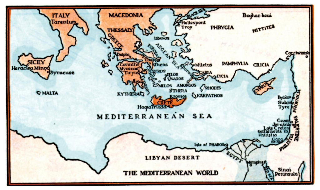 Medseamaplarge Printable Map Of Greece Mediterranean Map 20 Greece for Mediterranean Map Printable