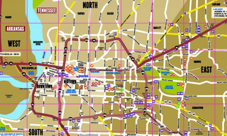 Memphis Map | Map Of Memphis & The Surrounding Areas inside Memphis ...