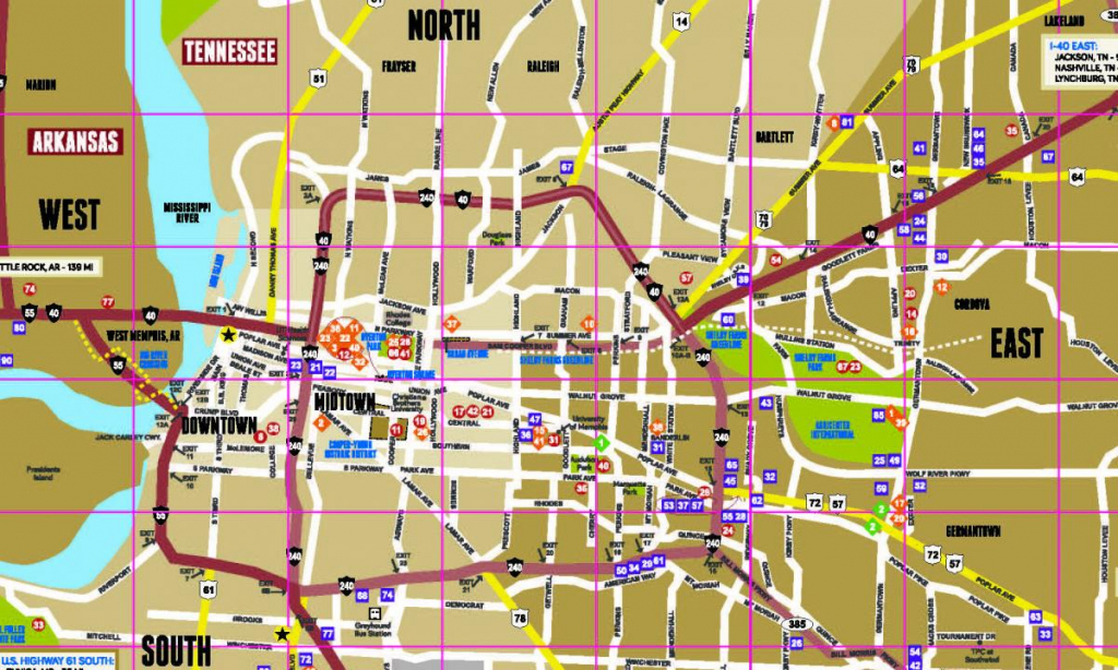 Memphis City Map Printable Printable Maps