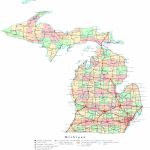 Michigan Printable Map With Michigan River Map Printable