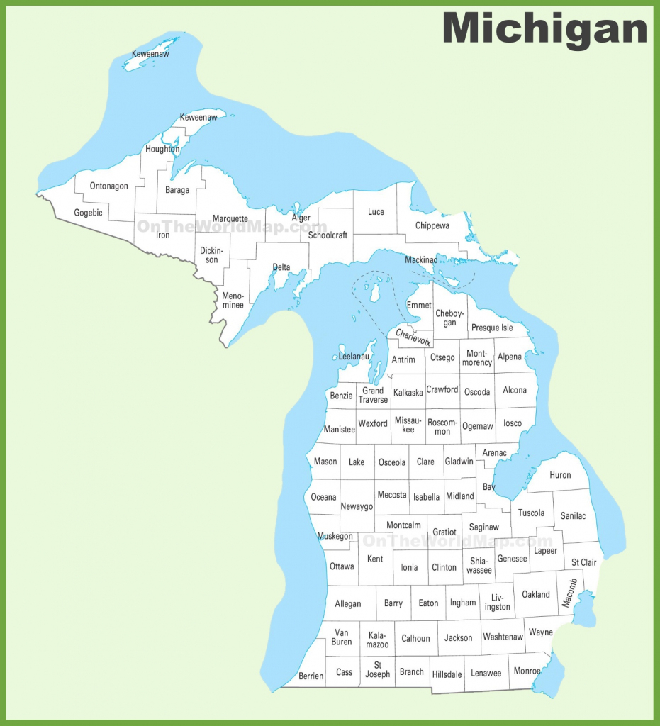Michigan State Maps | Usa | Maps Of Michigan (Mi) regarding Printable Map Of Michigan