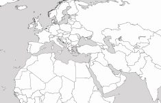 Middle East Outline Map Printable