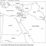 Middle East Outline Maps Printable | Israel/middle East Outline Within Printable Map Of Egypt