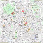 Milan Map   Central Milan Attractions Printable Map Showing Top 10 Throughout Printable Map Of Milan