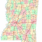 Mississippi Printable Map In Printable Map Of Mississippi