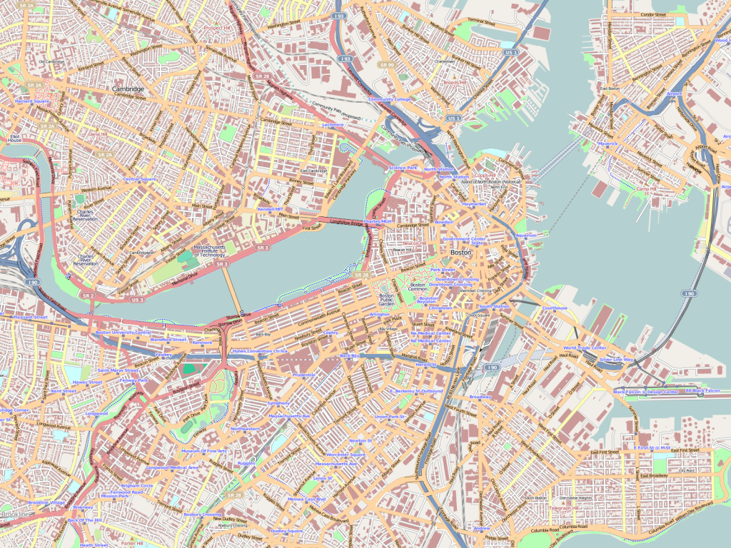 Mobile-Printable-Large-Map Of Boston-Massachusetts within Printable Map Of Boston
