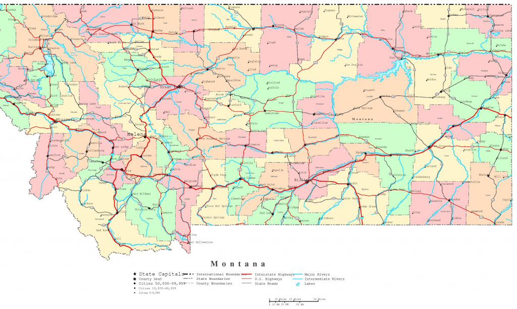 Montana Printable Map with regard to National Atlas Printable Maps