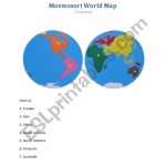 Montessori World Map   Worksheet   Esl Worksheetmillie9 With Montessori World Map Printable