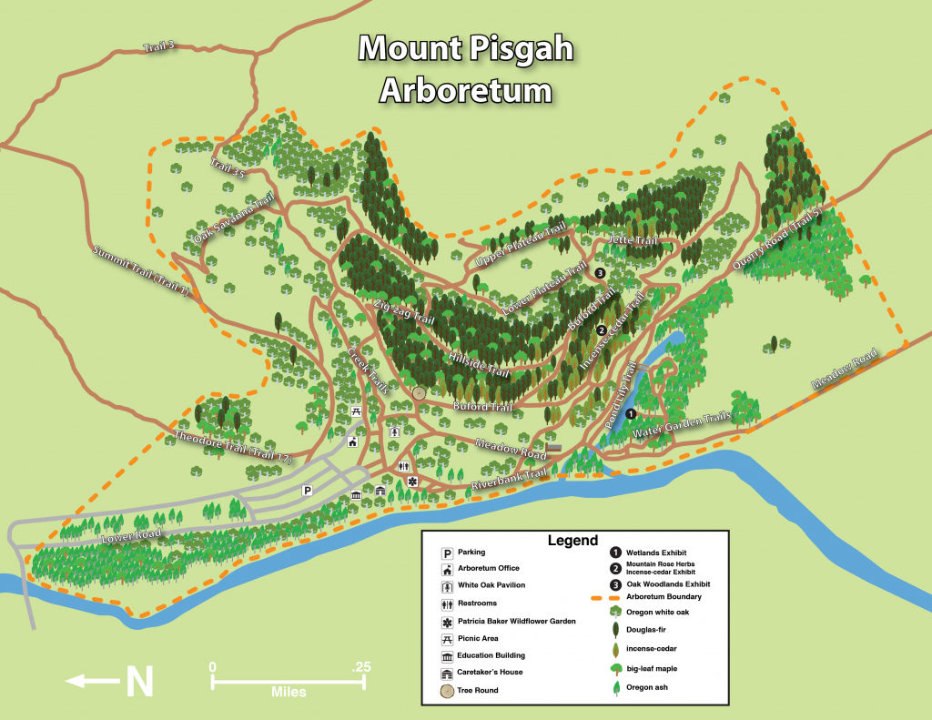 Mount Pisgah Arboretum Trail Maps | Mount Pisgah Arboretum throughout Printable Trail Maps