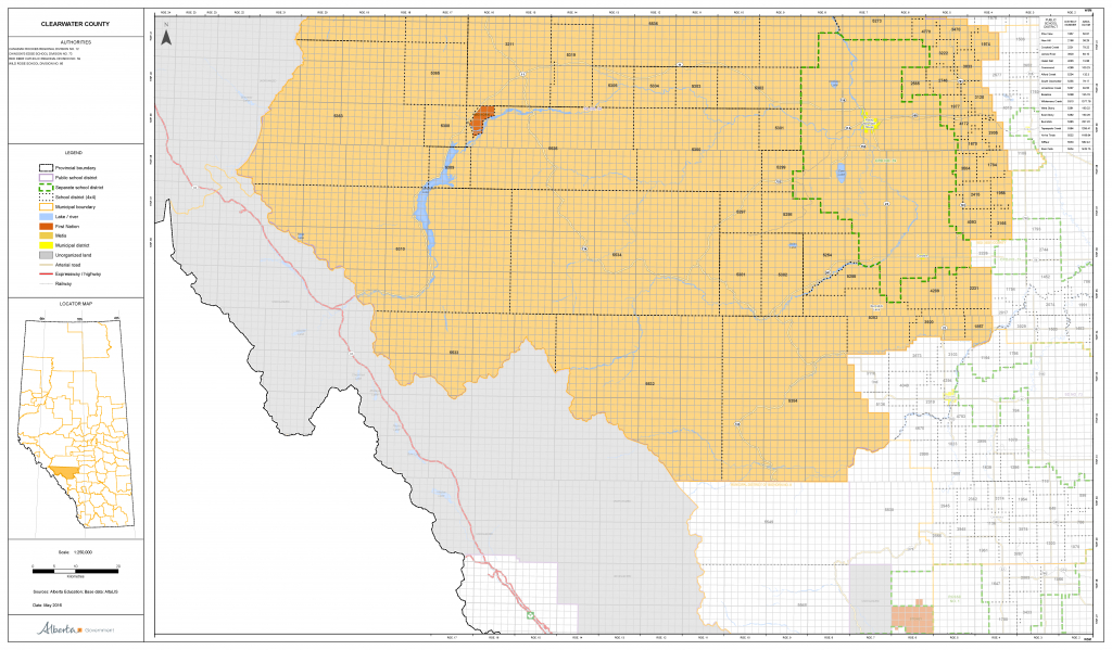 Municipal Maps inside Printable Red Deer Map