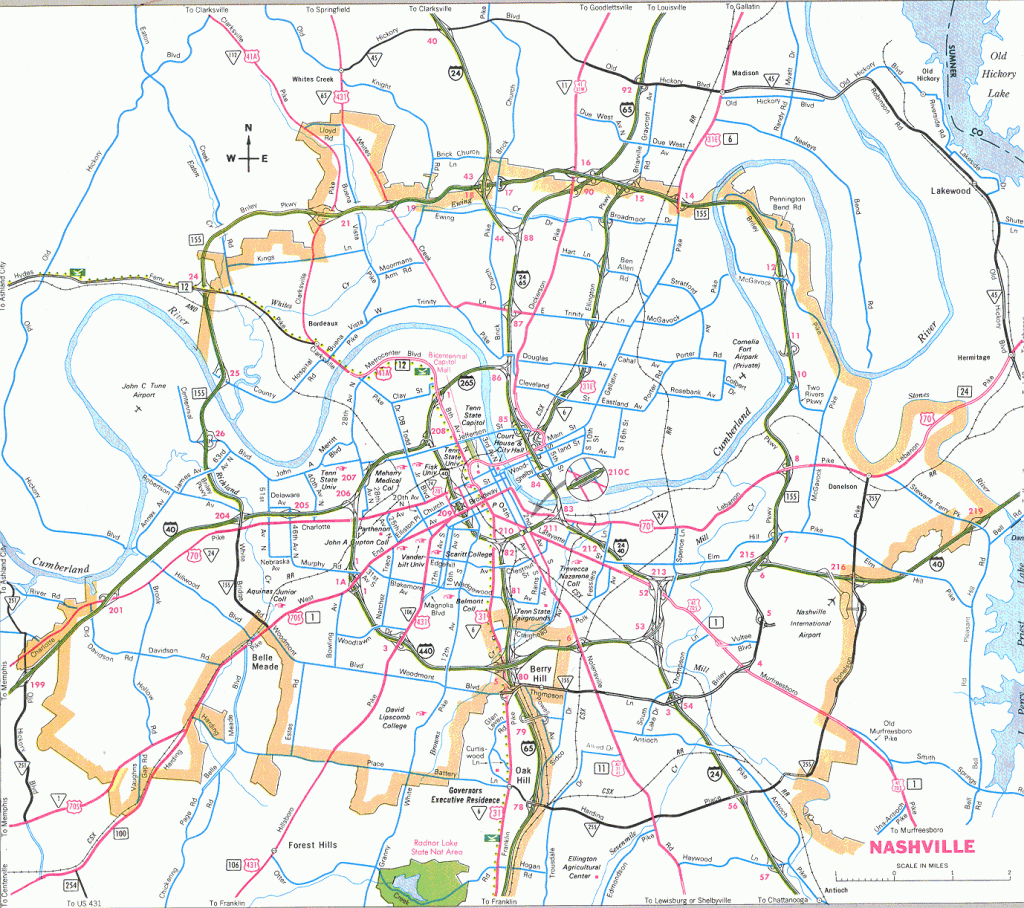 Nashville State Map | Afputra inside Printable Map Of Nashville