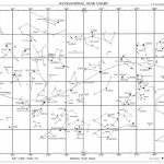 Navigational Star Chart In Printable Star Map